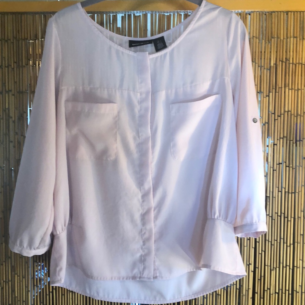 Ladies DKNY button down blouse size large